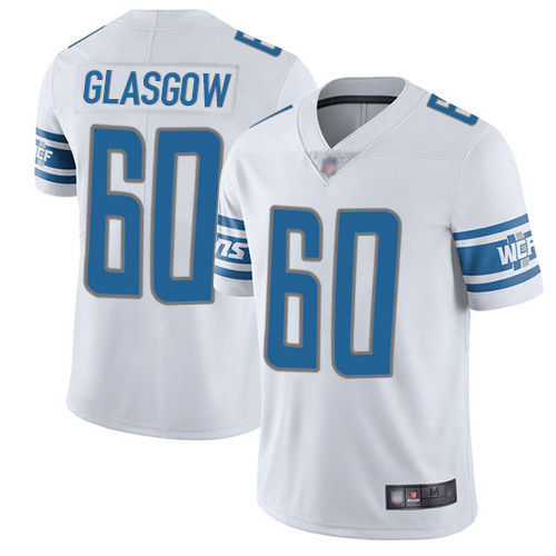 Detroit Lions Limited White Men Graham Glasgow Road Jersey NFL Football #60 Vapor Untouchable